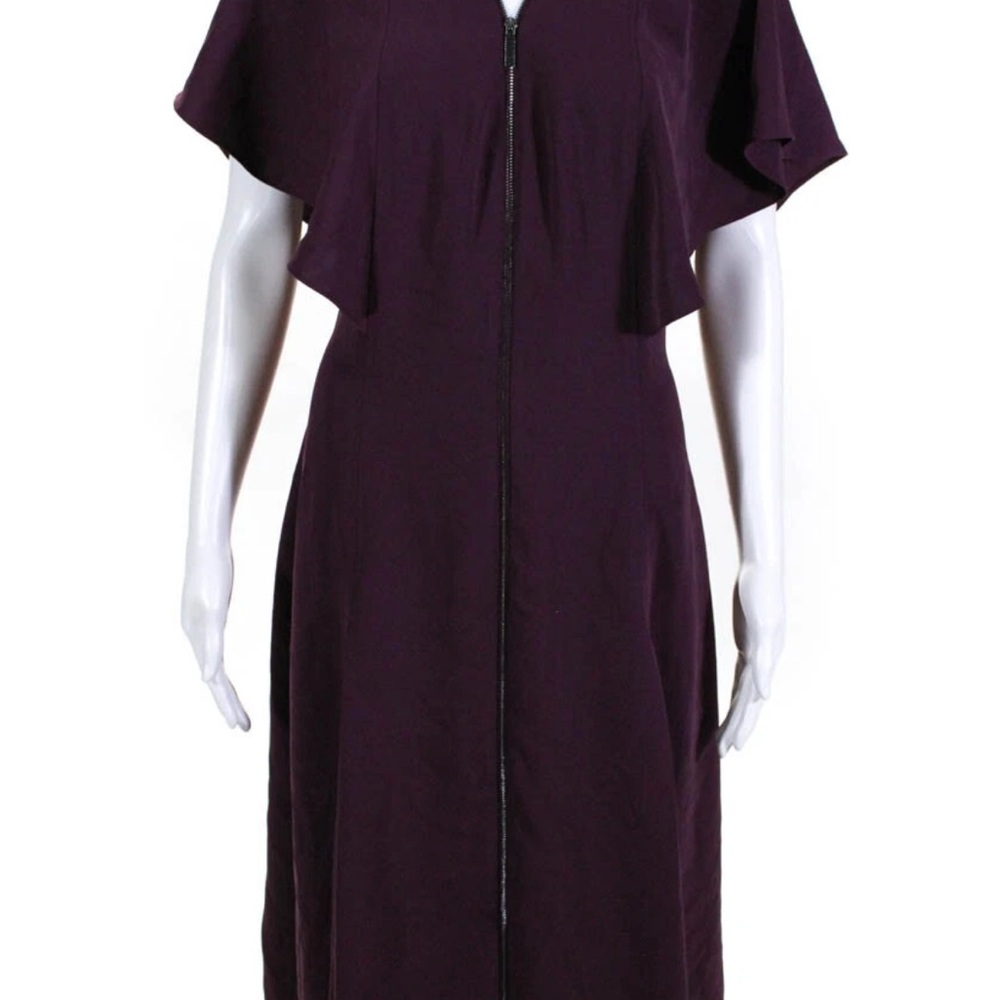 Ted Baker London Kasiane Purple Sheath Dress with Flutter Sleeves